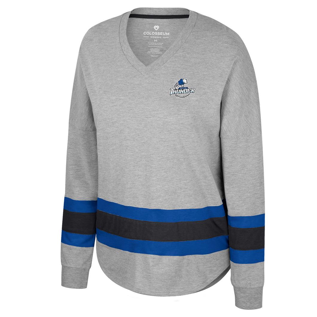 Ladies V-neck Long Sleeve Tee