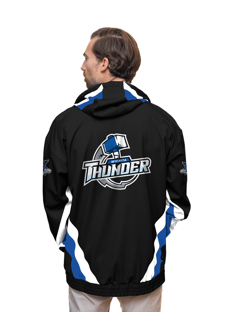 Wichita Thunder Black Hockey Windbreaker