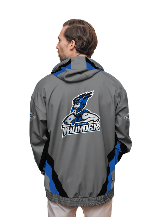 Wichita Thunder Gray Hockey Windbreaker