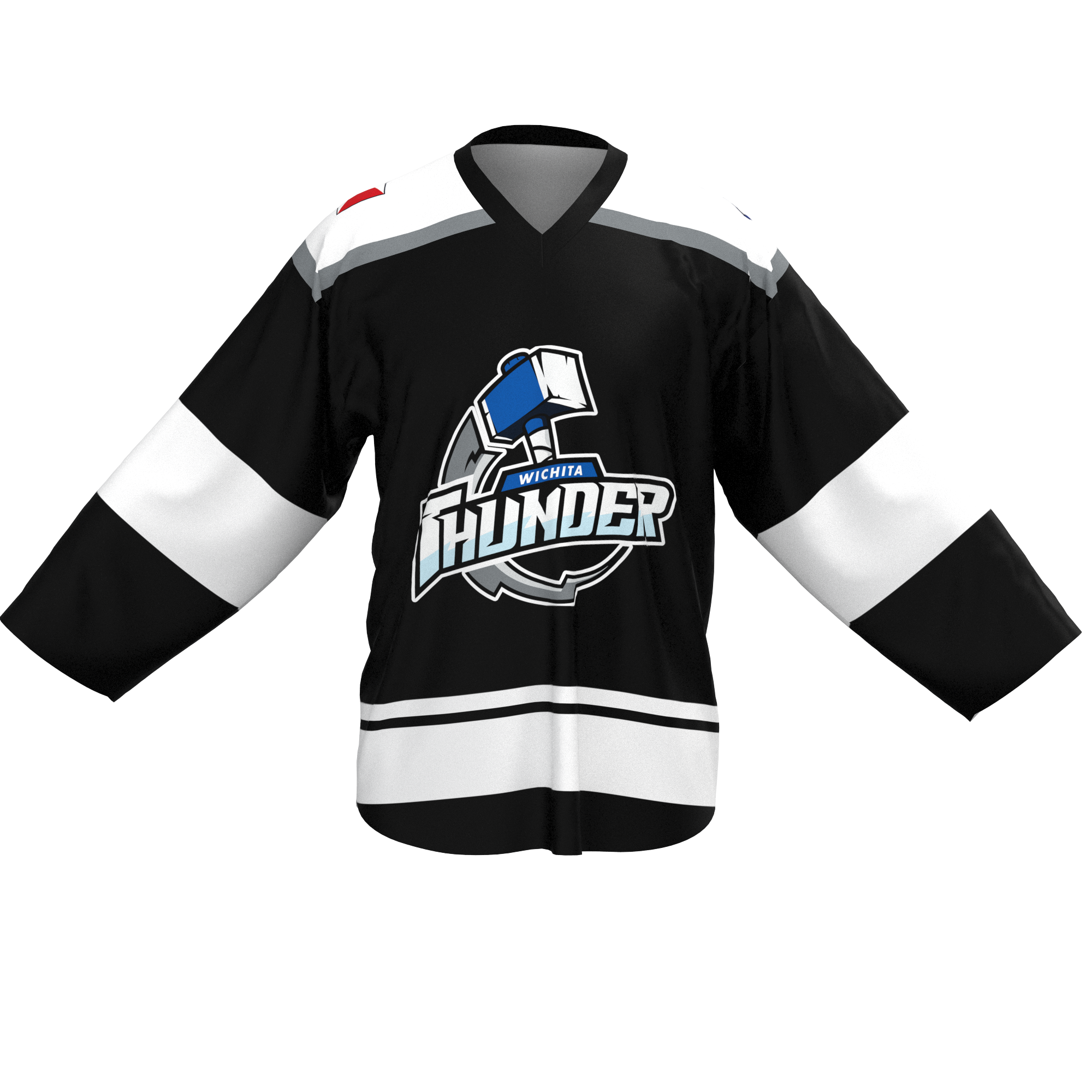 2025/26 Black Youth Jersey – Wichita Thunder Store