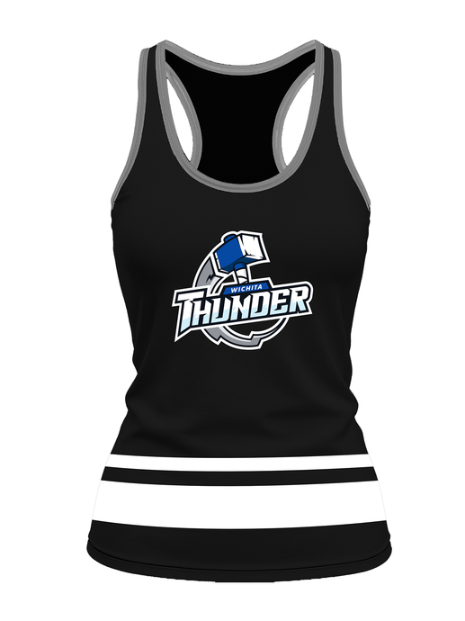 Wichita Thunder Black Women's Racerback Hockey Tank