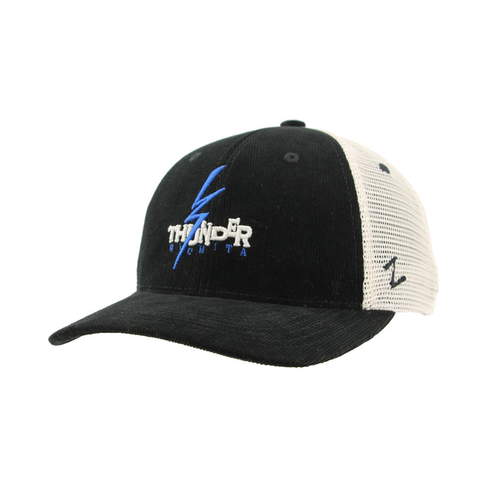 Black Corduroy Throwback Hat